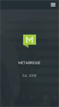 Mobile Screenshot of metabridge.com